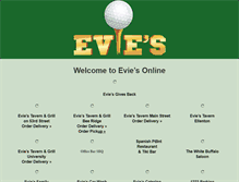 Tablet Screenshot of eviesonline.com